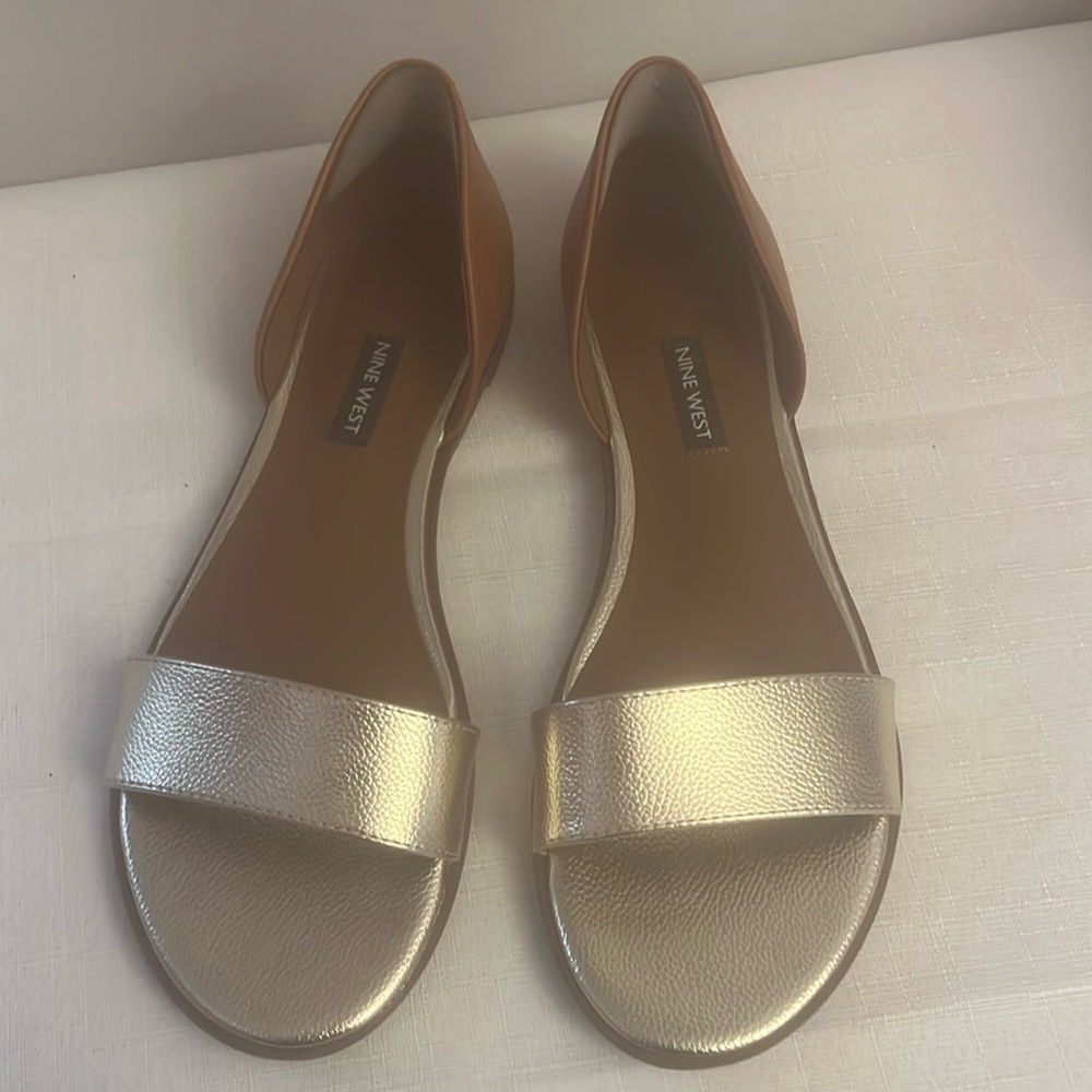 Nine West Gold Sandals